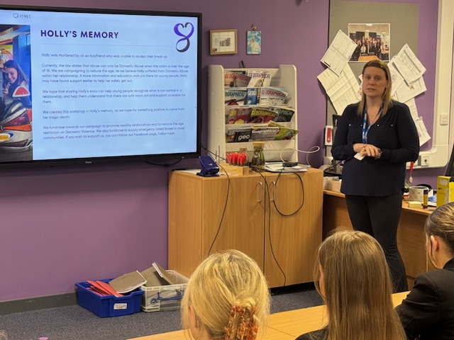 Students engaged in Holly's Hope workshop